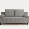 Sofa rozkładana 3-osobowa jasnoszara ARIEL