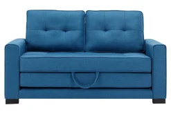 Sofa rozkładana 2-osobowa niebieska WARIANO