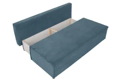 Sofa rozkładana 3-osobowa niebieska UNO