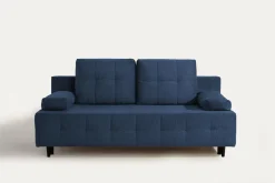 Sofa rozkładana 3-osobowa niebieska ARIEL