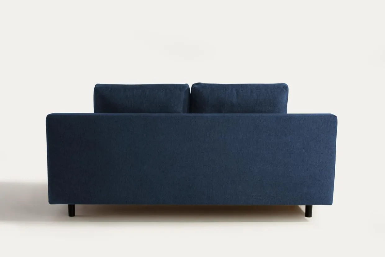 Sofa rozkładana 3-osobowa niebieska ARIEL