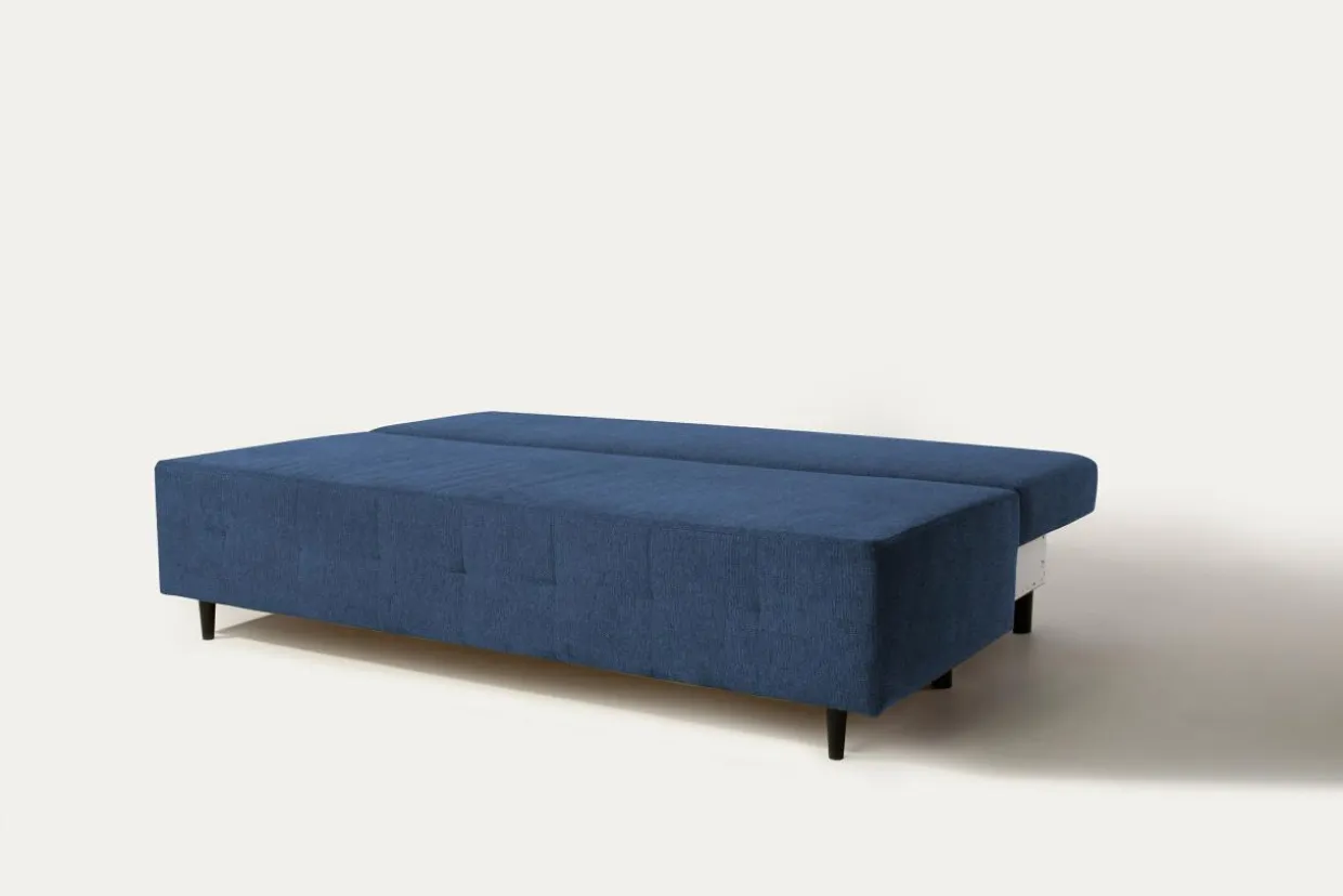 Sofa rozkładana 3-osobowa niebieska ARIEL