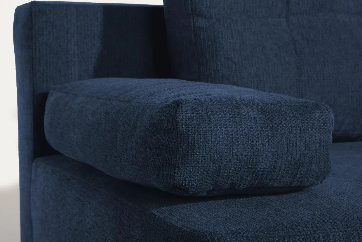 Sofa rozkładana 3-osobowa niebieska ARIEL