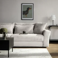 Sofa rozkładana 4-osobowa NOEMI kremowy