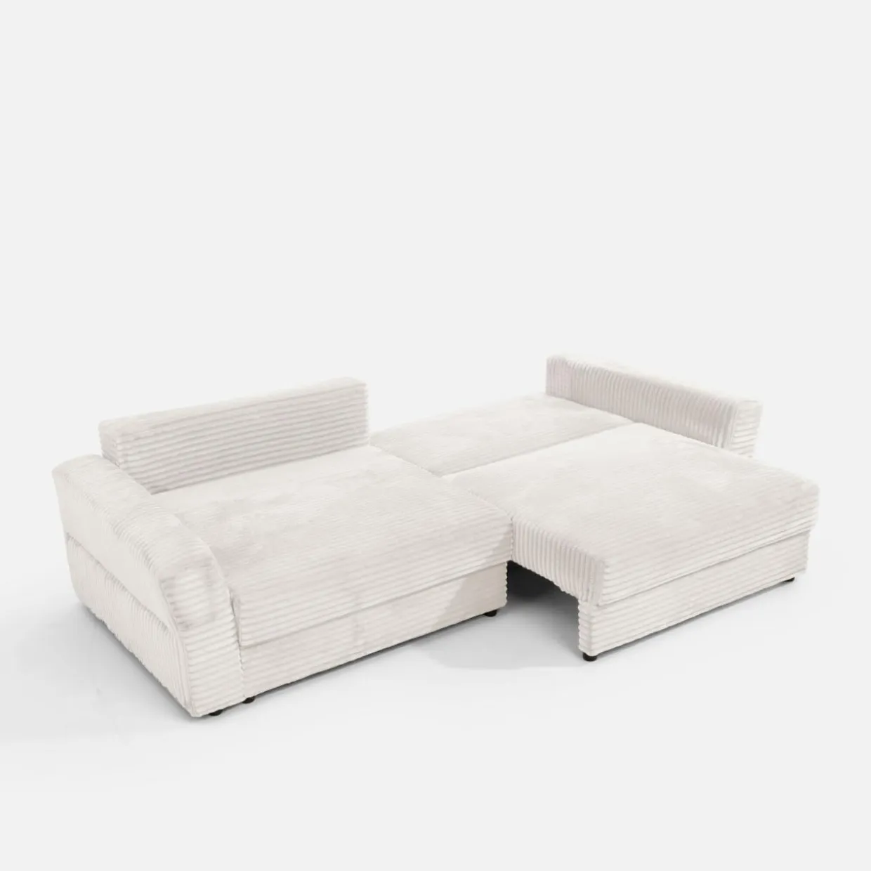 Sofa rozkładana 4-osobowa NOEMI kremowy