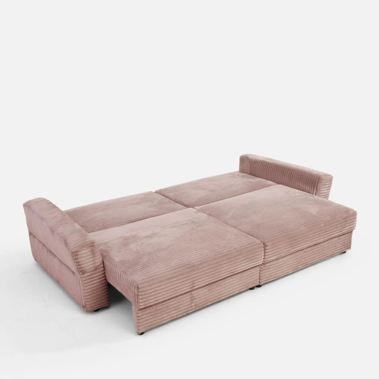 Sofa rozkładana 4-osobowa NOEMI pudrowy róż