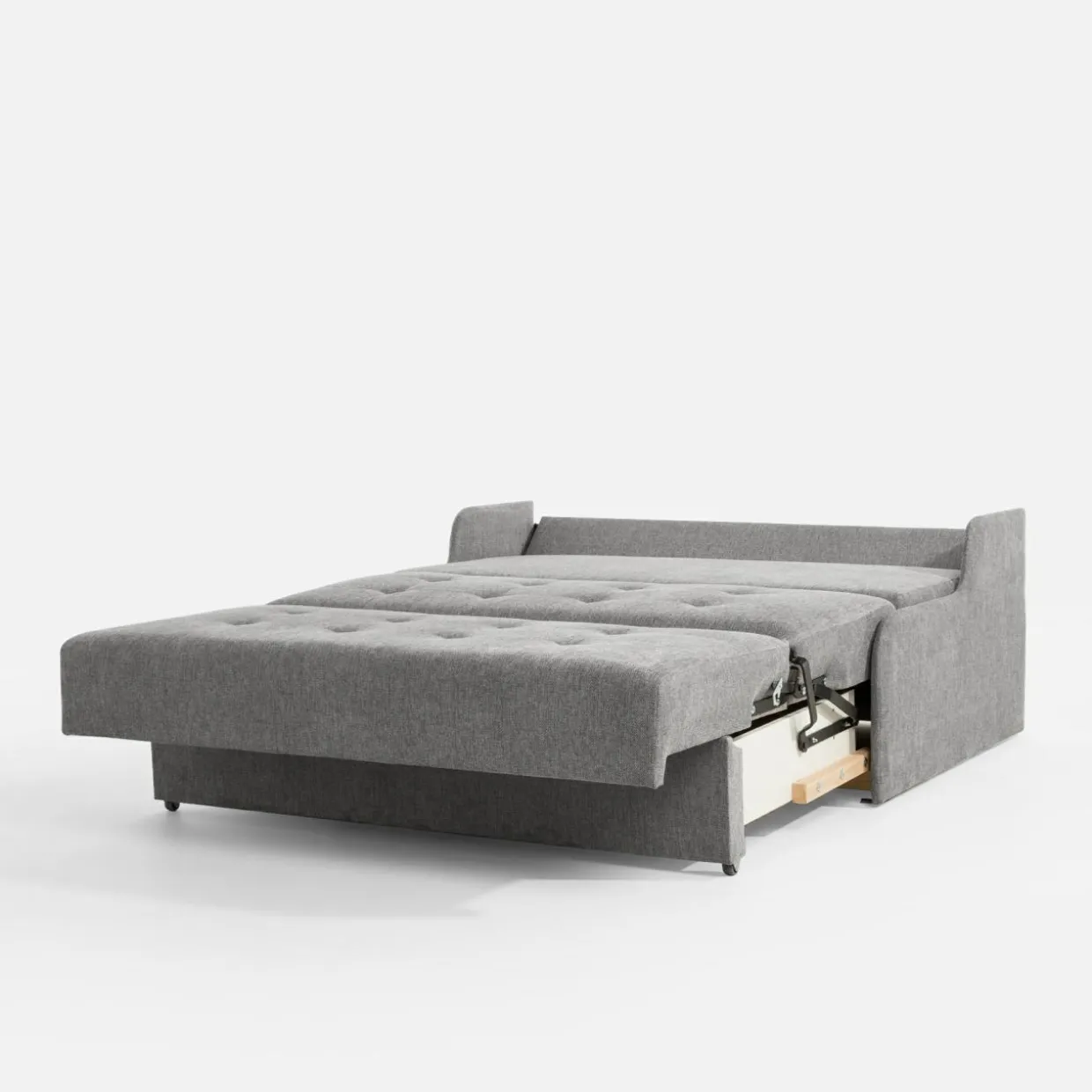 Sofa rozkładana 3-osobowa popielata MATI III