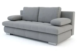 Sofa rozkładana 3-osobowa szara PRATO