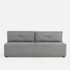 Sofa rozkładana 3-osobowa szara GRIS