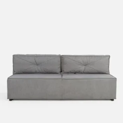 Sofa rozkładana 3-osobowa szara GRIS