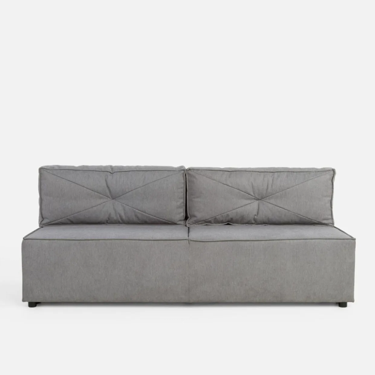 Sofa rozkładana 3-osobowa szara GRIS