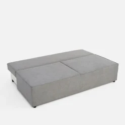 Sofa rozkładana 3-osobowa szara GRIS