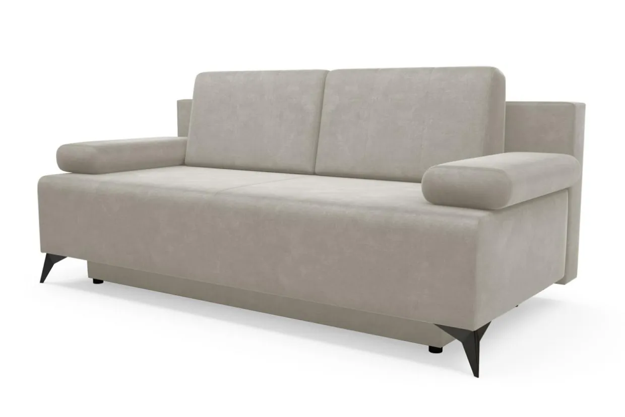 Sofa rozkładana popielata CASEY