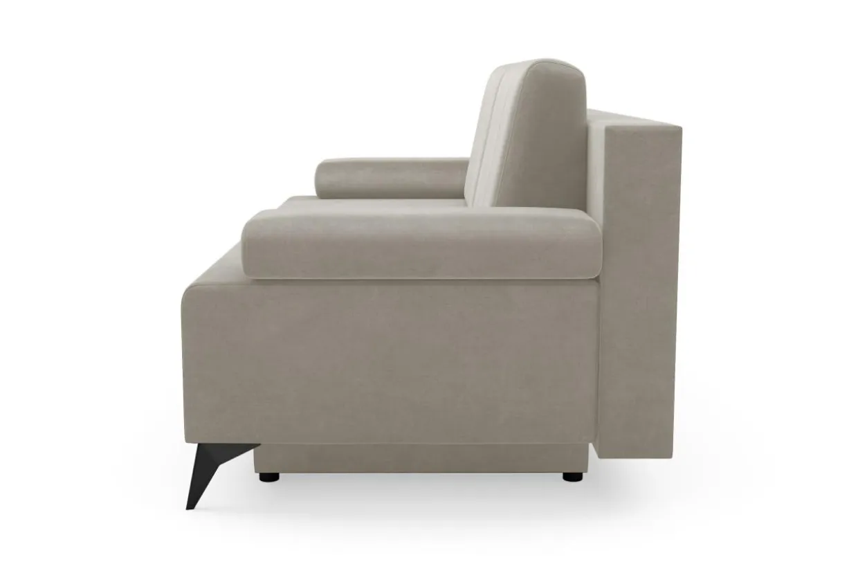 Sofa rozkładana popielata CASEY