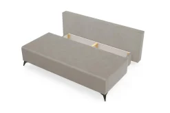 Sofa rozkładana popielata CASEY