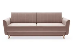 Sofa rozkładana różowa AMBER