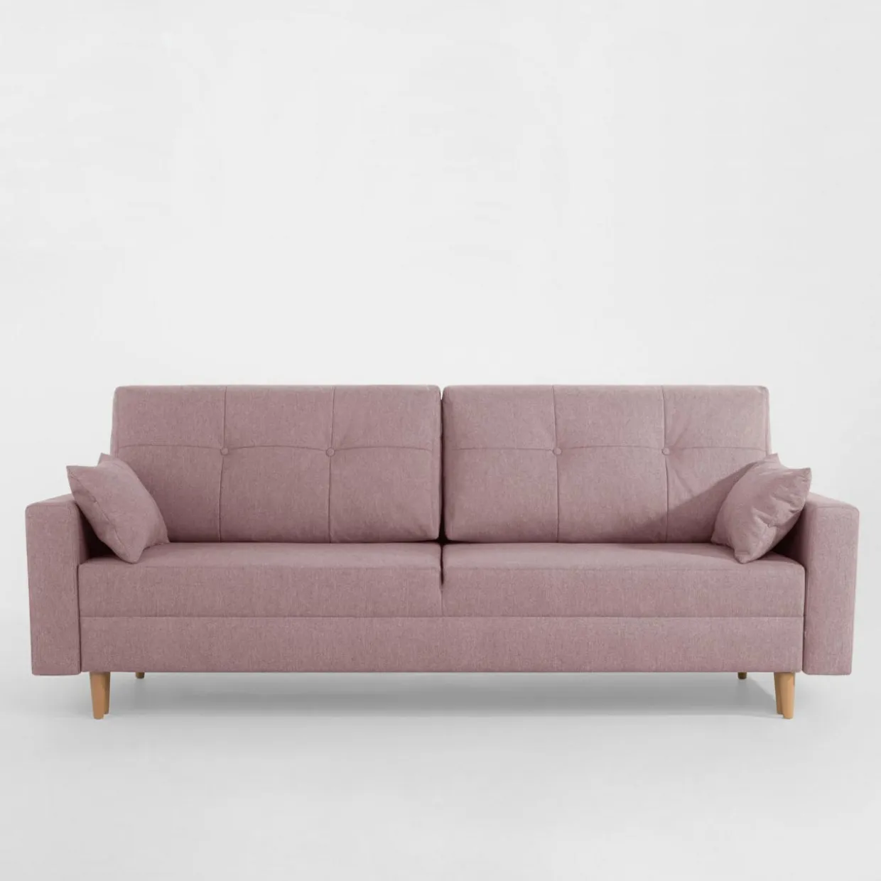 Sofa rozkładana różowa MOZI