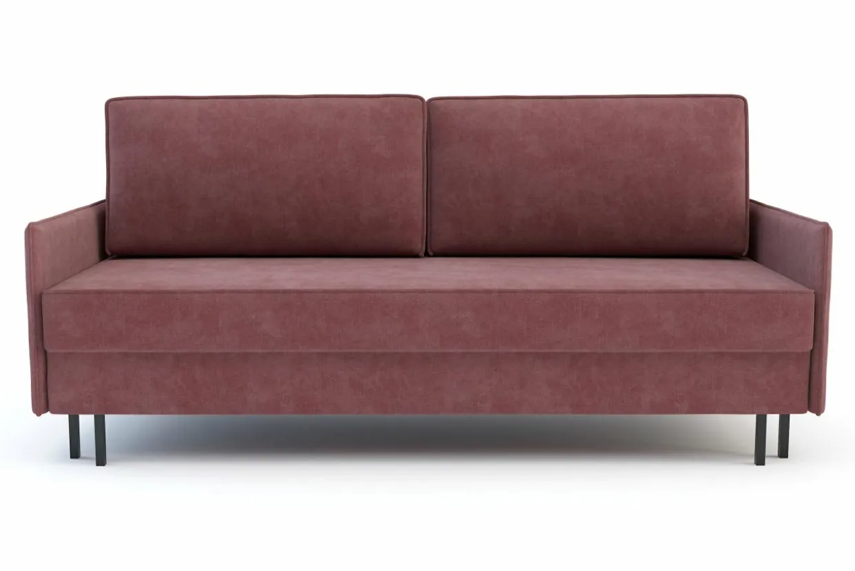 Sofa rozkładana różowa NELLY