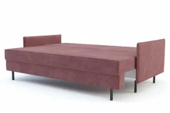 Sofa rozkładana różowa NELLY