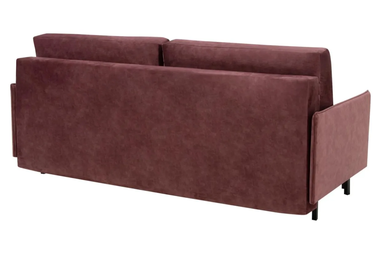 Sofa rozkładana różowa NELLY