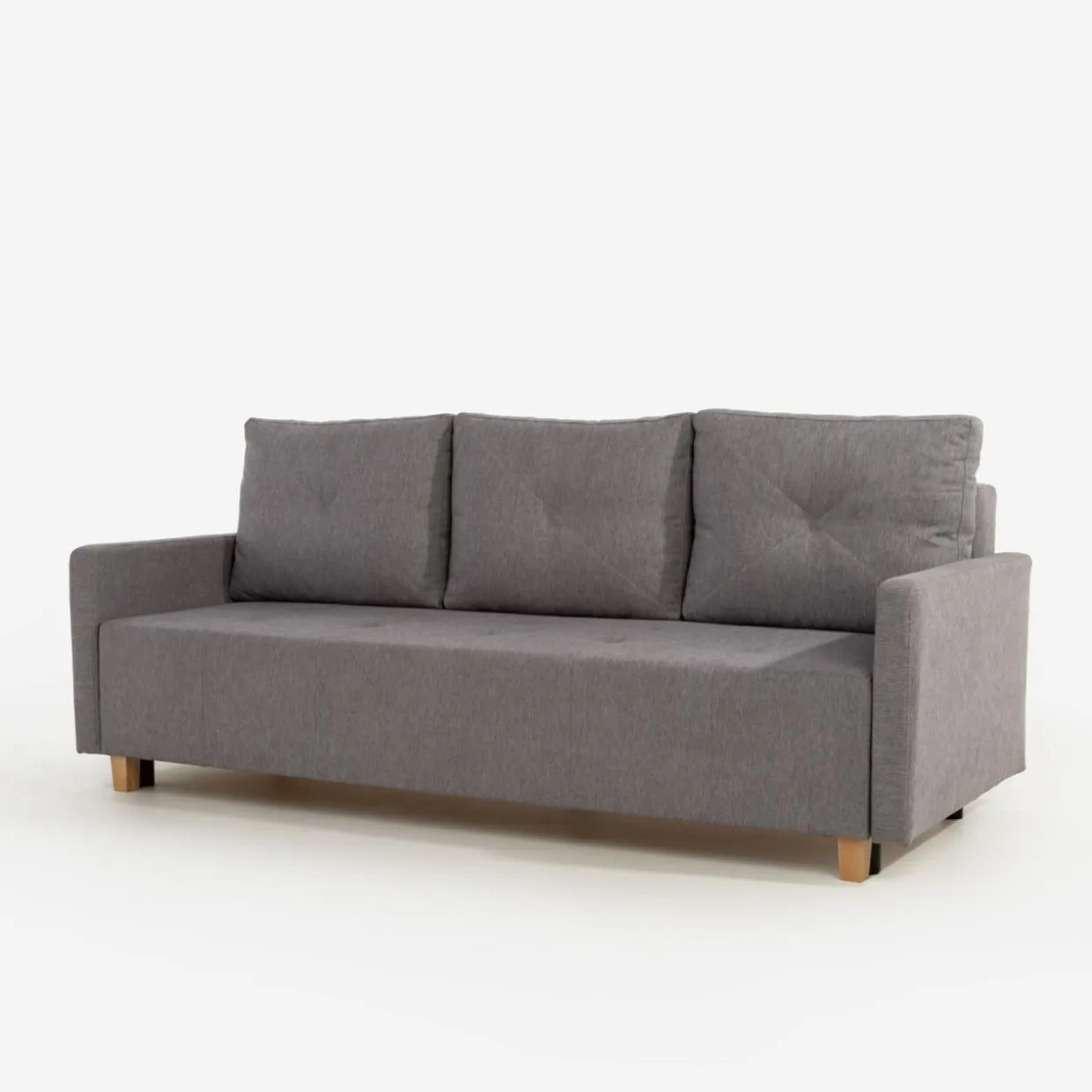 Sofa rozkładana szara ALBERTA