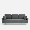 Sofa rozkładana szara AURA