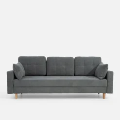 Sofa rozkładana szara AURA
