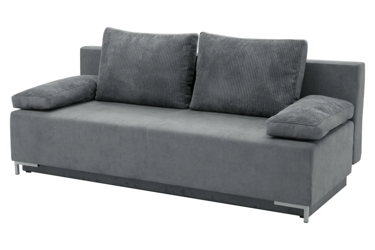 Sofa rozkładana szara ELBA