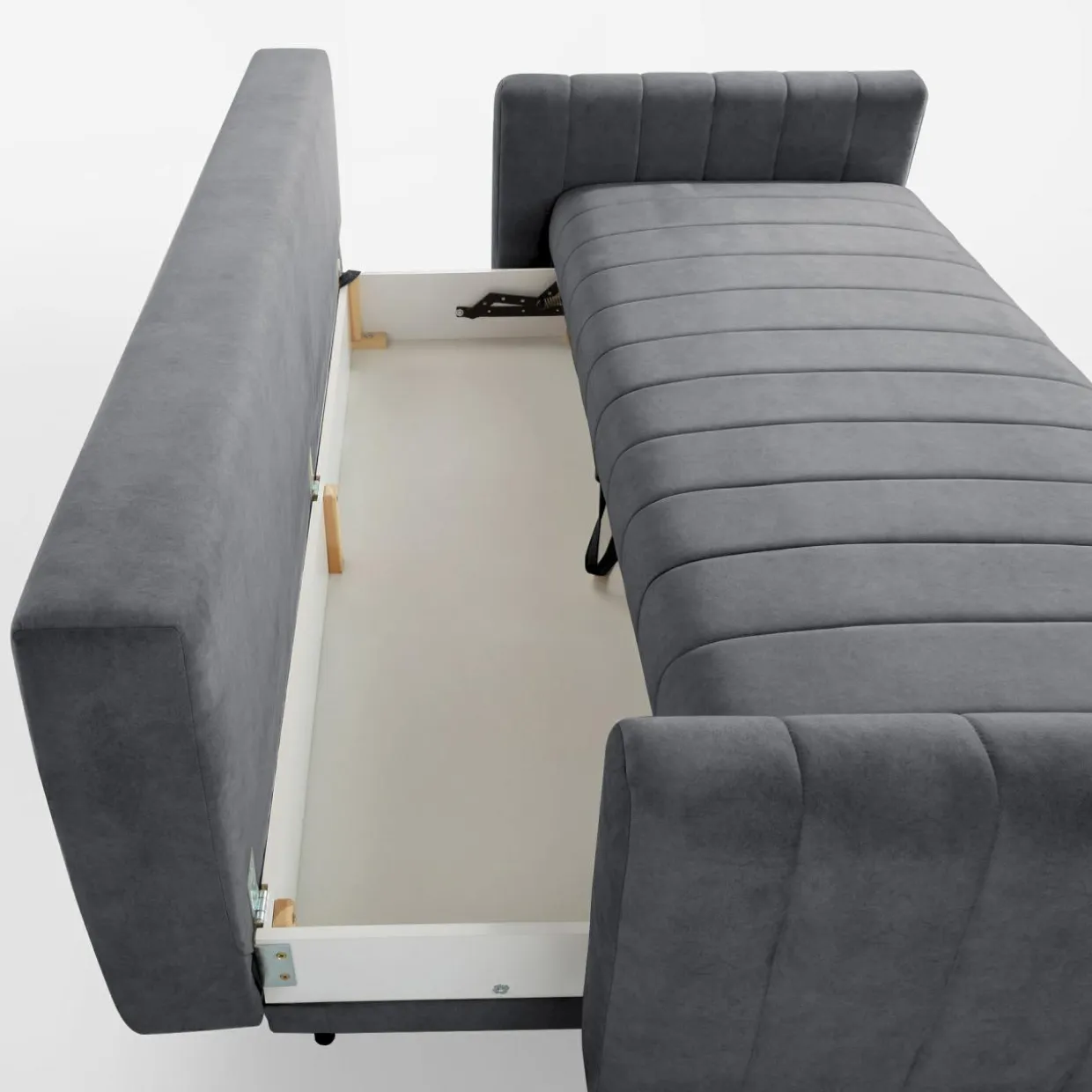 Sofa rozkładana szara MARION