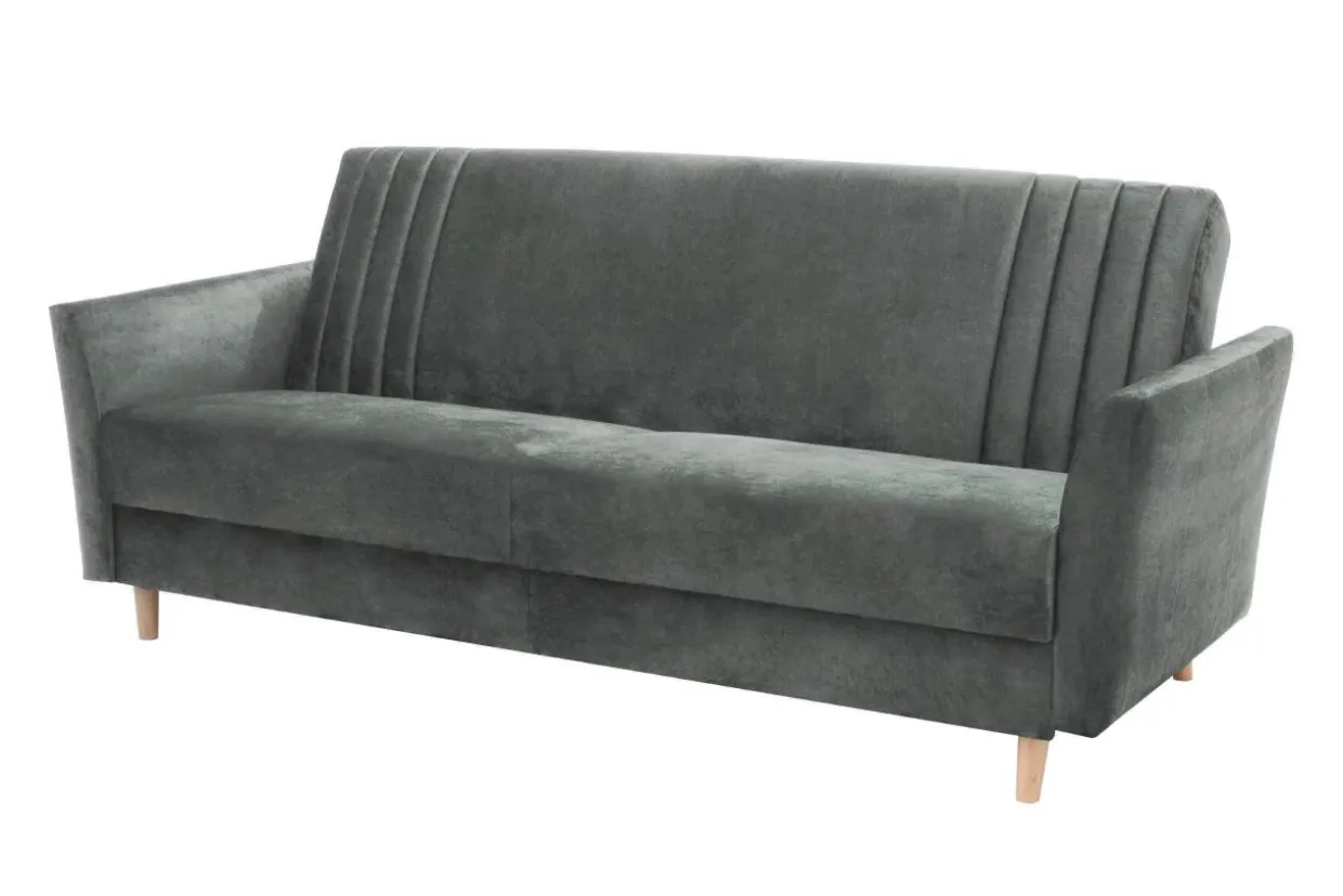 Sofa rozkładana szara PORTO
