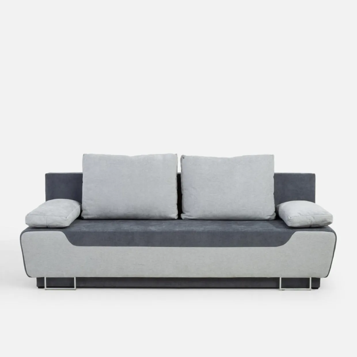 Sofa rozkładana szara SALINA