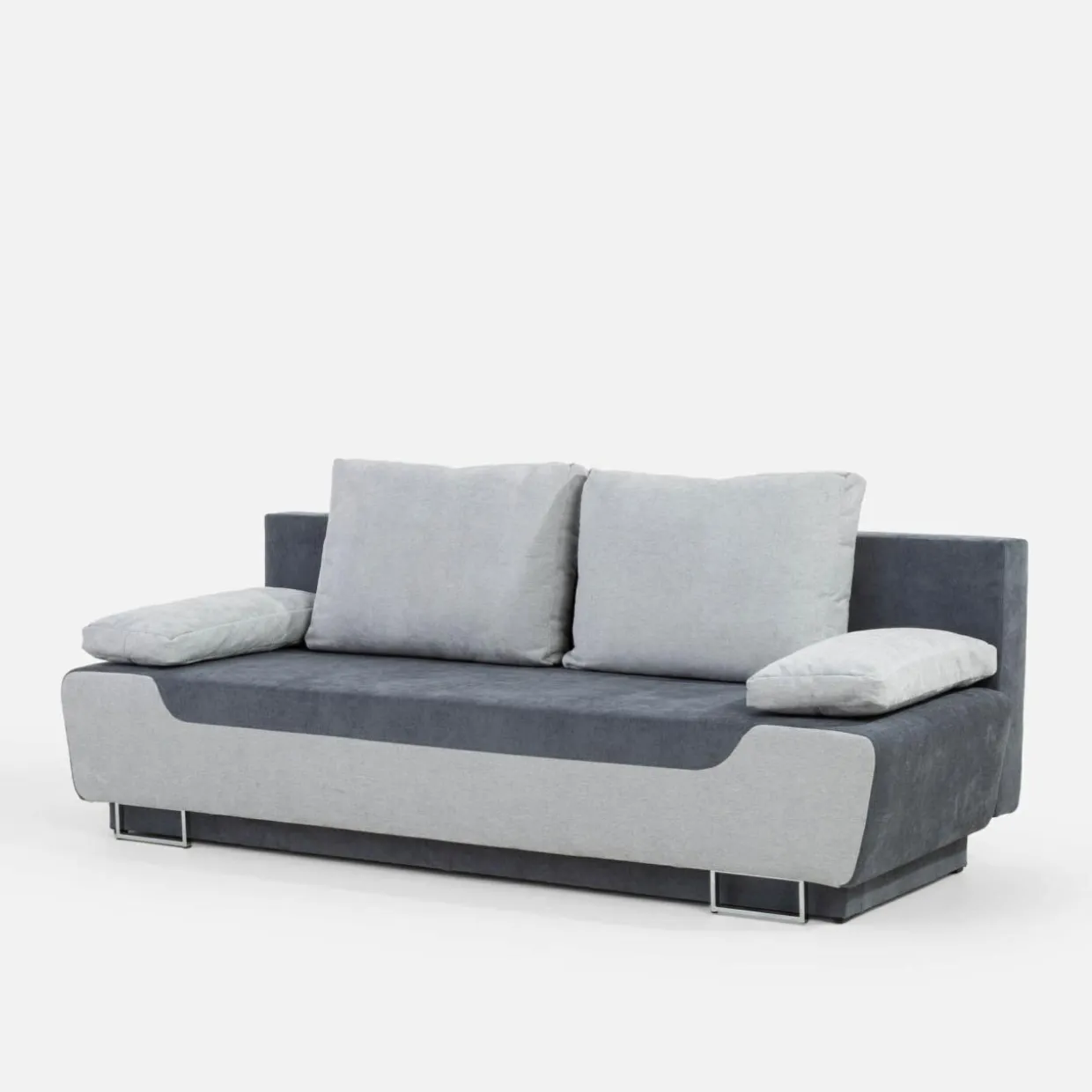 Sofa rozkładana szara SALINA