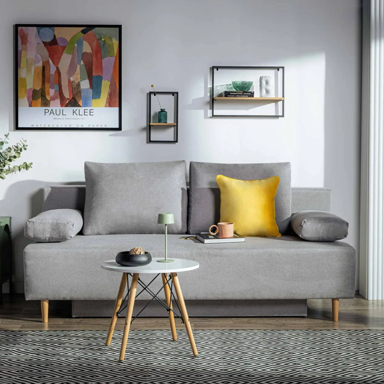 Sofa rozkładana szara TREVISO