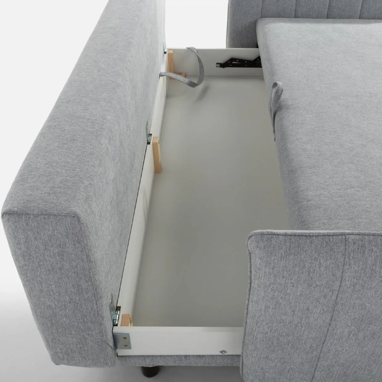 Sofa rozkładana szara VANNES BIS