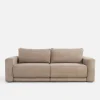 Sofa rozkładana sztruksowa beżowa URBAN