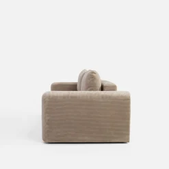 Sofa rozkładana sztruksowa beżowa URBAN