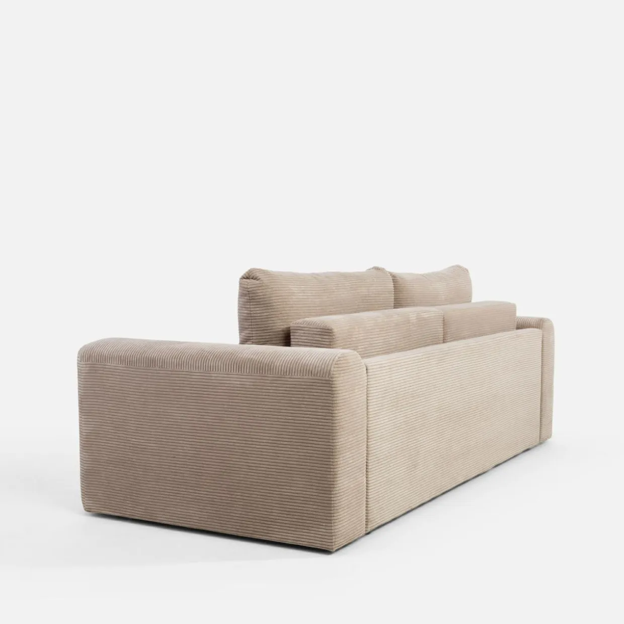Sofa rozkładana sztruksowa beżowa URBAN