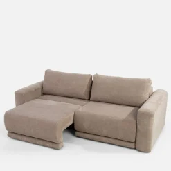 Sofa rozkładana sztruksowa beżowa URBAN
