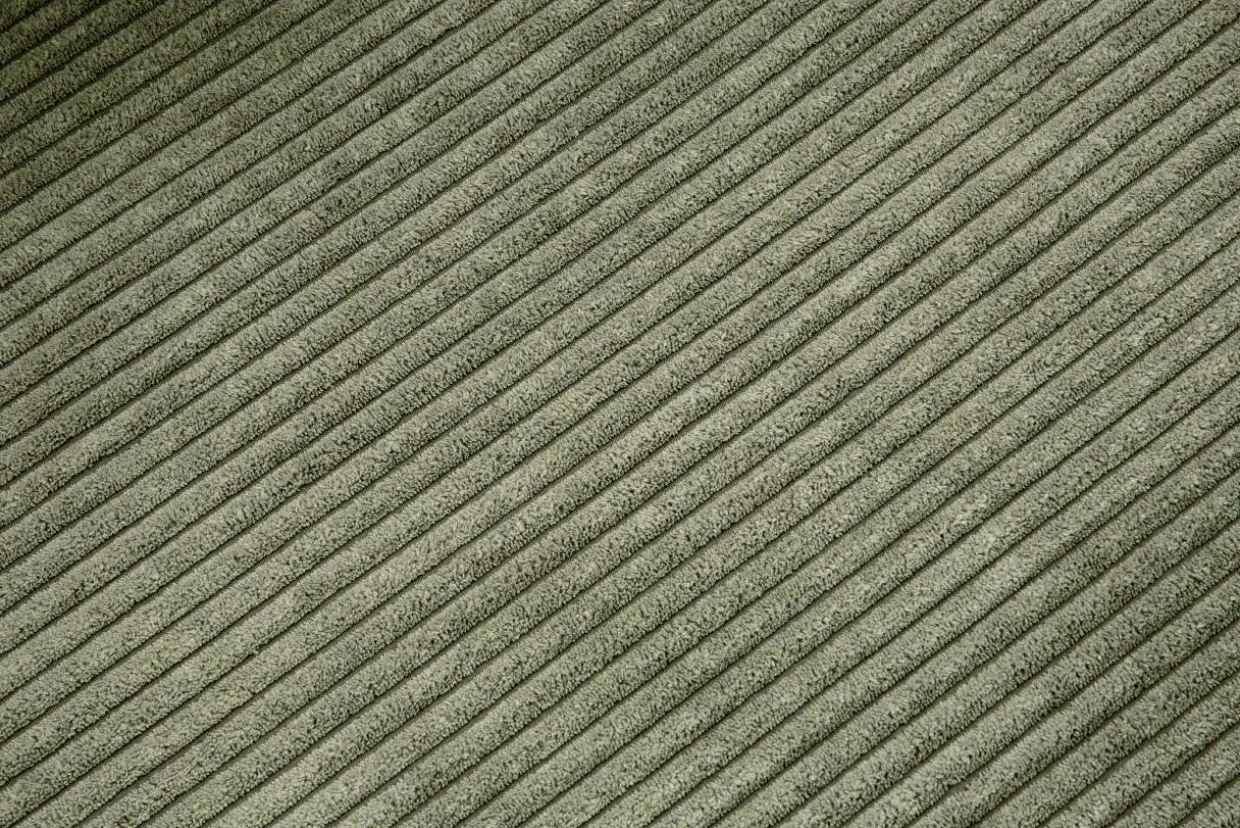 Sofa rozkładana sztruksowa zielona SOFI