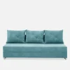 Sofa rozkładana turkusowa FIORE