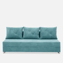 Sofa rozkładana turkusowa FIORE