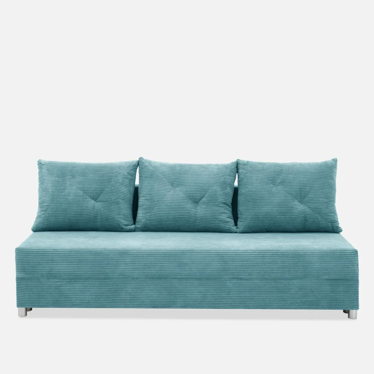 Sofa rozkładana turkusowa FIORE