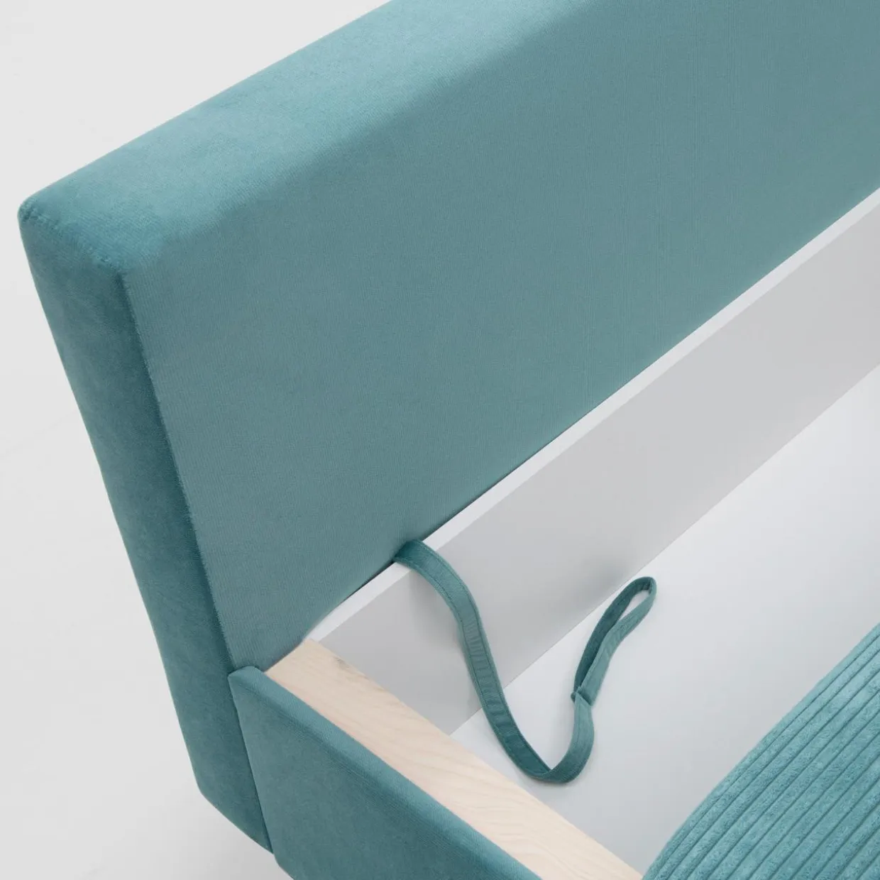 Sofa rozkładana turkusowa FIORE