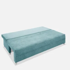 Sofa rozkładana turkusowa FIORE