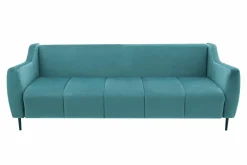 Sofa rozkładana turkusowa 3-osobowa ETNA