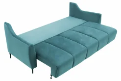Sofa rozkładana turkusowa 3-osobowa ETNA