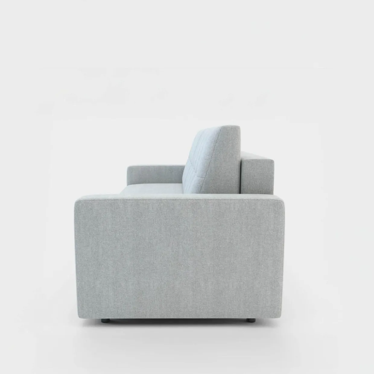 Sofa rozkładana z pikowaniem jasnoszara LILA