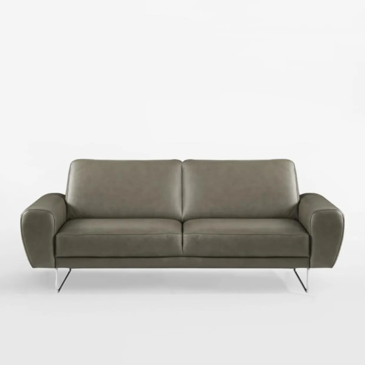 Sofa skórzana 2 osobowa SPRING szara