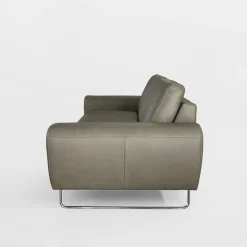 Sofa skórzana 2 osobowa SPRING szara