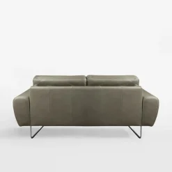 Sofa skórzana 2 osobowa SPRING szara
